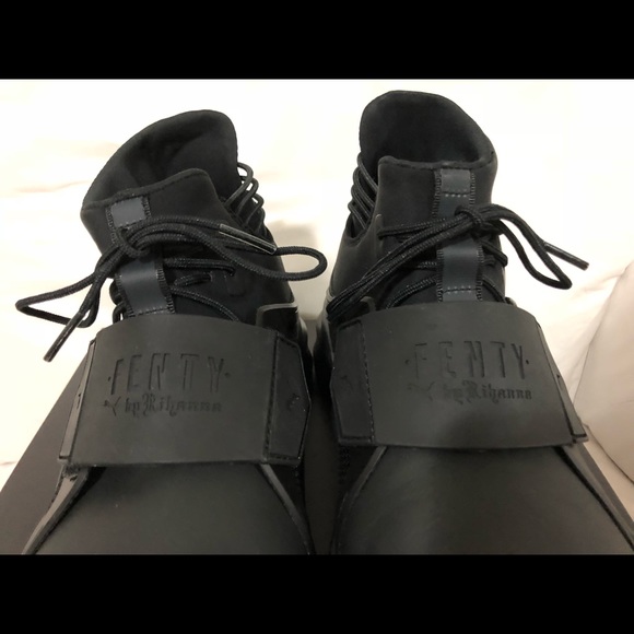Puma Fenty Trainer Hi Black Rihanna Women New - Picture 3 of 6
